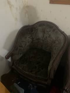 Pair of single seater sofa