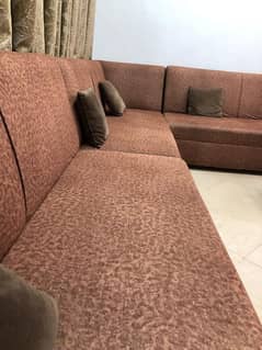 L shape sofa set