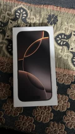 I phone 16 pro 256gb Box Peak Titanium Clor Factory Unlock