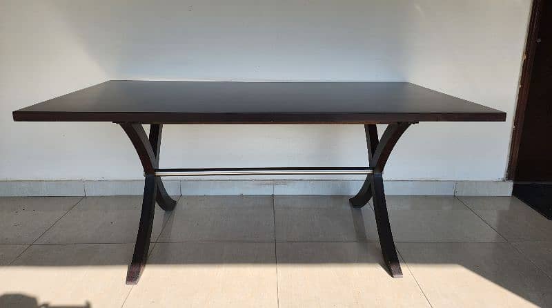 Dining table / 6 seater dining table/ Wooden dining table / interwood 3