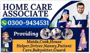 House maids ,Helpers , cook , Nanny , Couple , Drivers ,Patient care