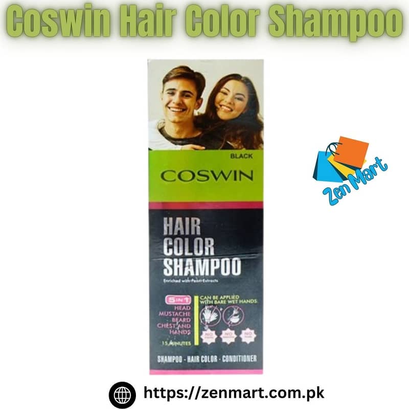 Coswin Hair Colour Shampoo Price in Pakistan - 03222076662 1