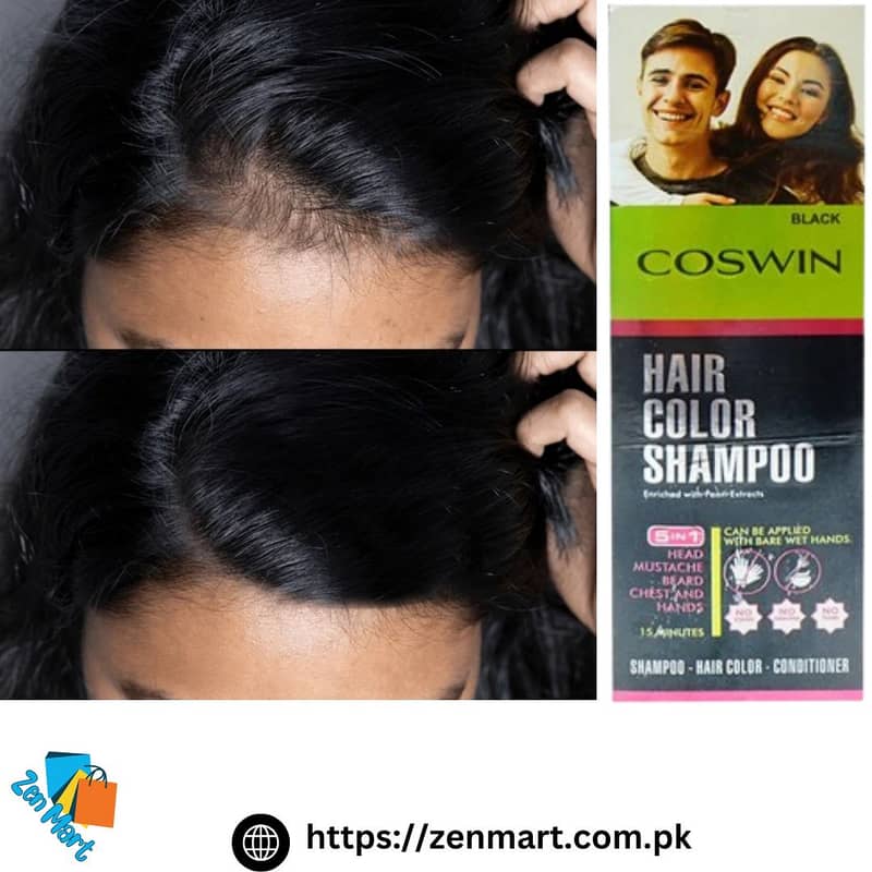 Coswin Hair Colour Shampoo Price in Pakistan - 03222076662 2