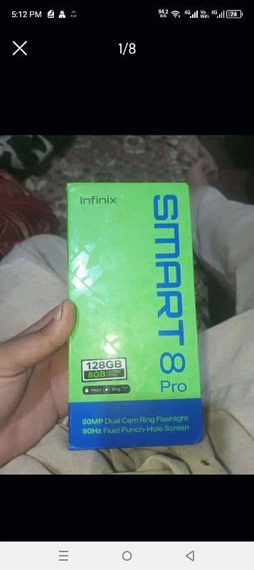 Infinix smart 8 pro. 8 128 exchange possible 5