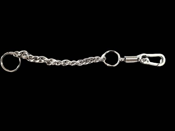 Metal Silver Long Keychain 2