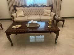 Sofa Set - 3 Seater Sofa Set - 2 Sofa Chair - Center Table For Sale