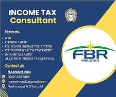 CONSULTANT/ NTN, FILER / GST / INCOME TAX CONSULTANT / SALES TAX / SRB