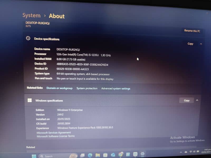 Lenovo i5 12 gen 4