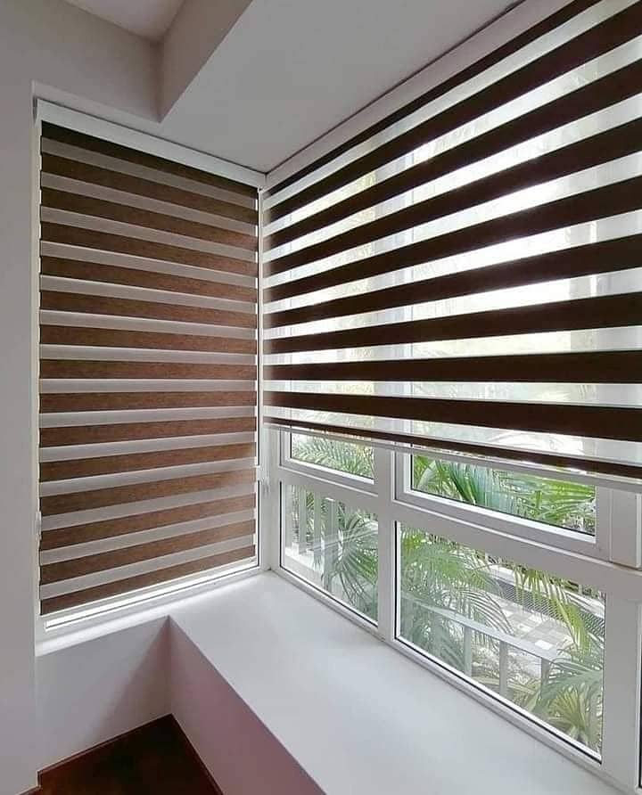 Windows Blinds / Chick Blinds / Fabric Shutter Blinds / Zebra Blinds 8