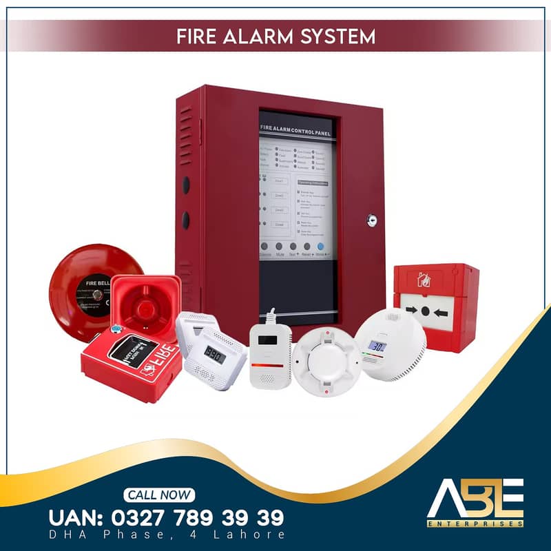 Smoke, Heat detector, Full Fire Alarm System / Fire extinguisher / 0