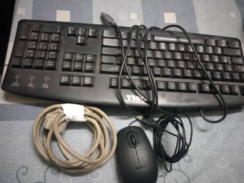 CPU, key board ,mouse , cables 1