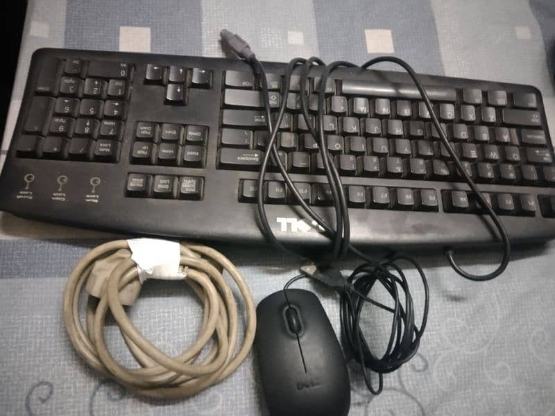 CPU, key board ,mouse , cables 4