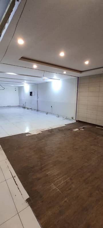 gulberg Zafar Ali ground floor commercial main Road ideal location any work 2