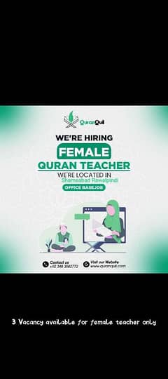 Hiring Female teacher