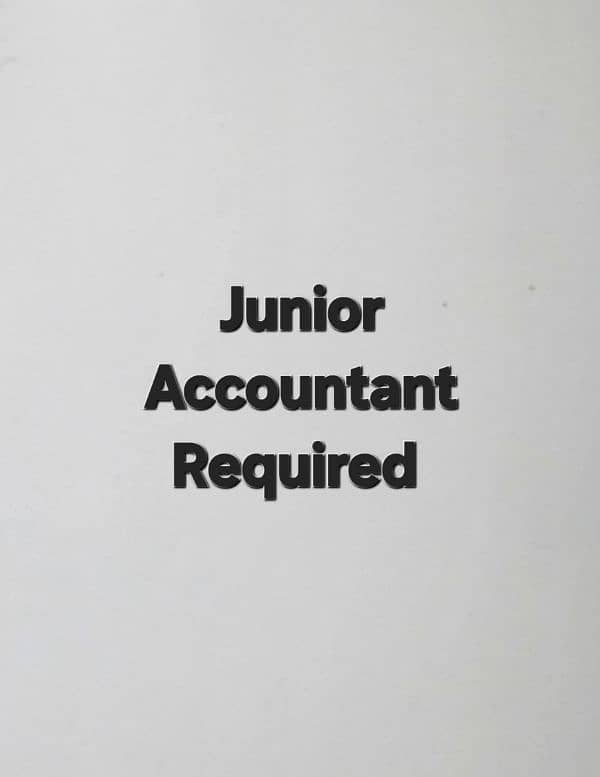 Junior Entry Level Accountant Required 0