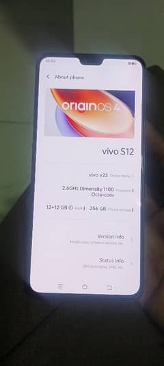 vivoS12 v23 new condition only what's app no call plz