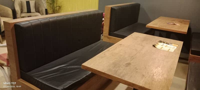 3 seater Sofas and 2 tables for restaurant 2