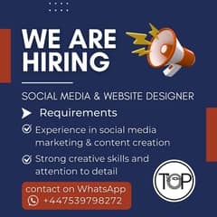 Social Media & Website Designer & Video Editor