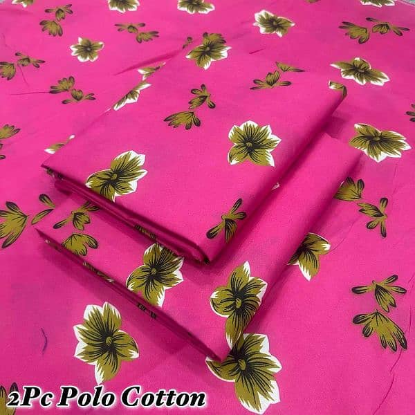 stylish printed Polo cotton suit 2 pCs set 0