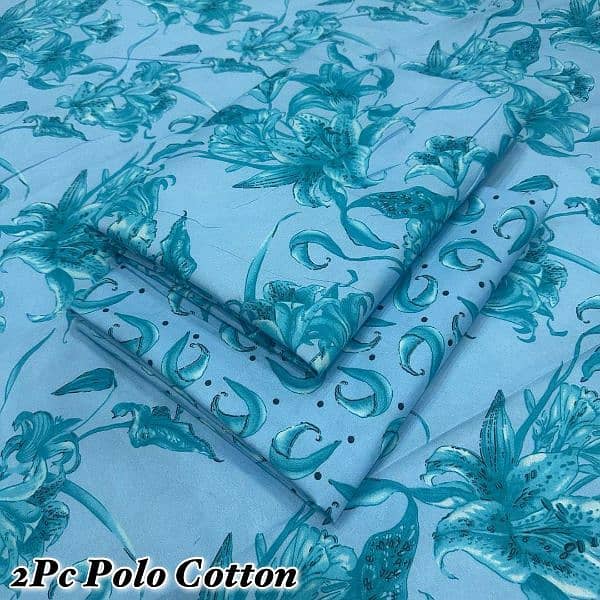 stylish printed Polo cotton suit 2 pCs set 3