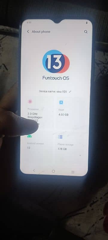 Vivo y31 4gb 128gb All ok 0