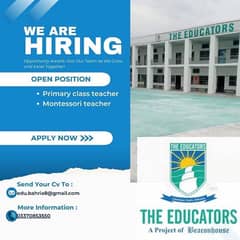 Male & Female Teachers/Faculty Required