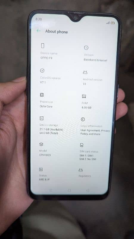 Oppo F9 4/64 Urgent Sell 3