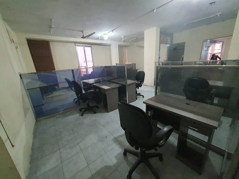 Fully Furnished Office For Rent Gulberg Main Market Ideal Location With Lift New Building 5