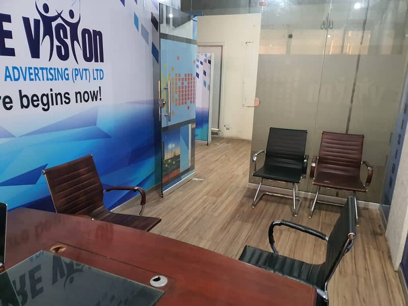 Fully Furnished Office For Rent Gulberg Main Market Ideal Location With Lift New Building 13