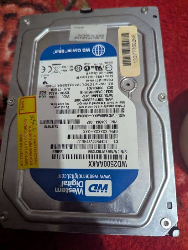 Hard disk 250 gb 0