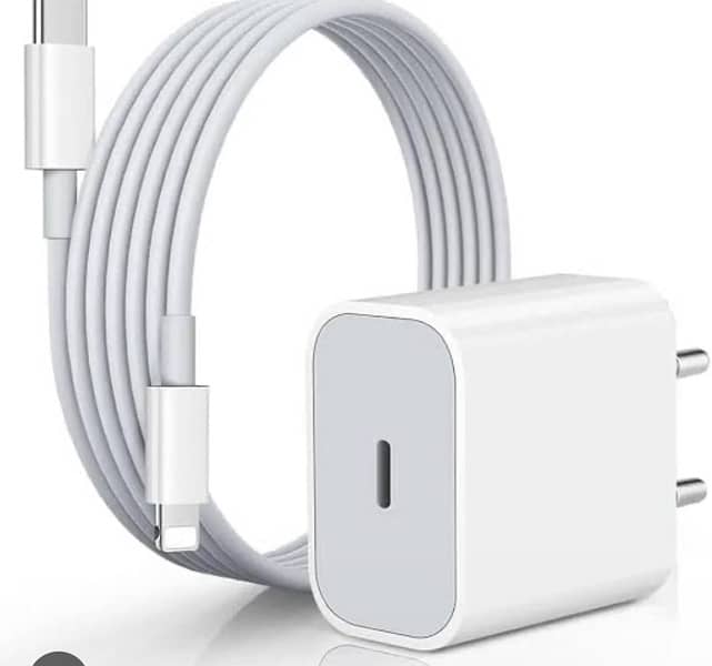 apple fast charger adapter and wire 0