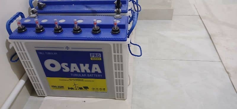 4 qty. osaka tall tubular batteries 12V 230A pro series 2