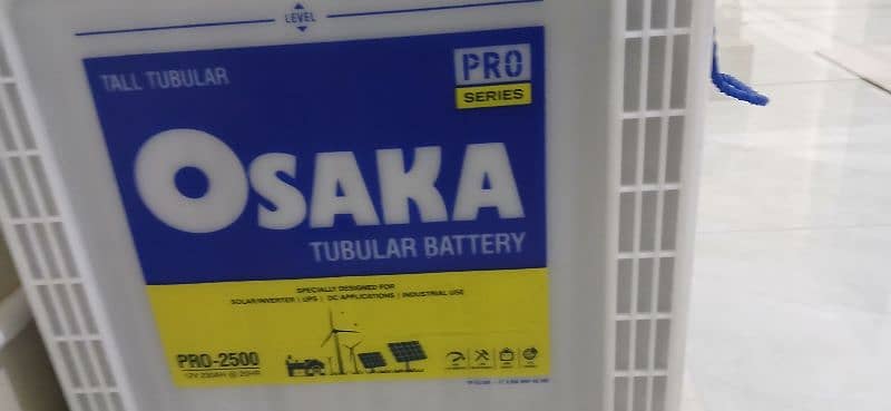 4 qty. osaka tall tubular batteries 12V 230A pro series 3