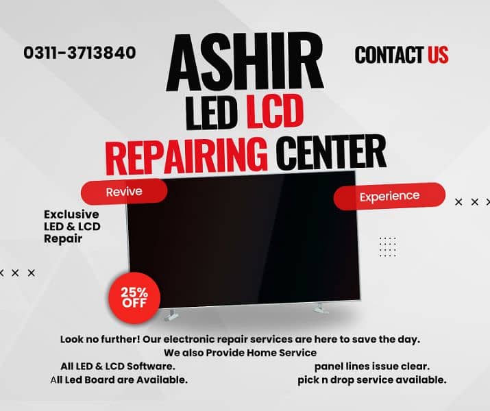 Led Lcd Repairing Led Software Led Board Home Service all Karachi 0