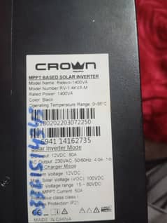 Crown 1.4KVA inverter for sale