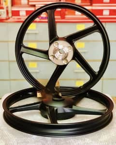 Honda CG 125 Alloy Wheels . BLACK