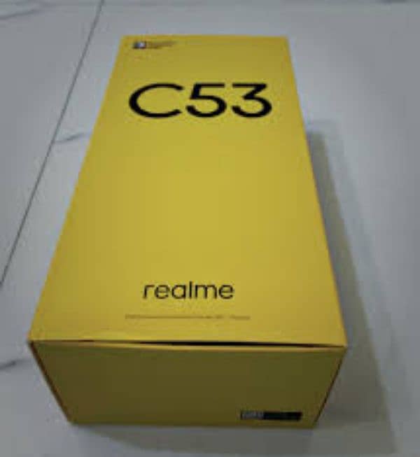 Realme C53 6/128  with box 10/9 condition Original panel 7