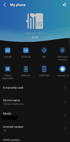 TECNO SPARK 6GO PTA APPROVED AVAILABLE FOR SALE