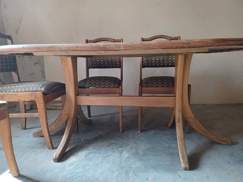 6 seater wooden dining table 5