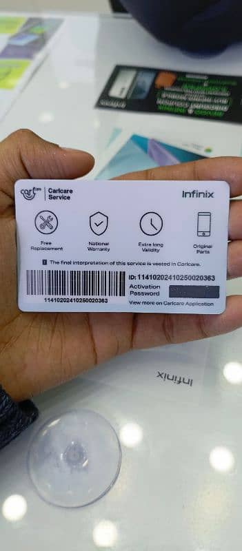 Infinix Hot 50proplus LCD insurance Card 1