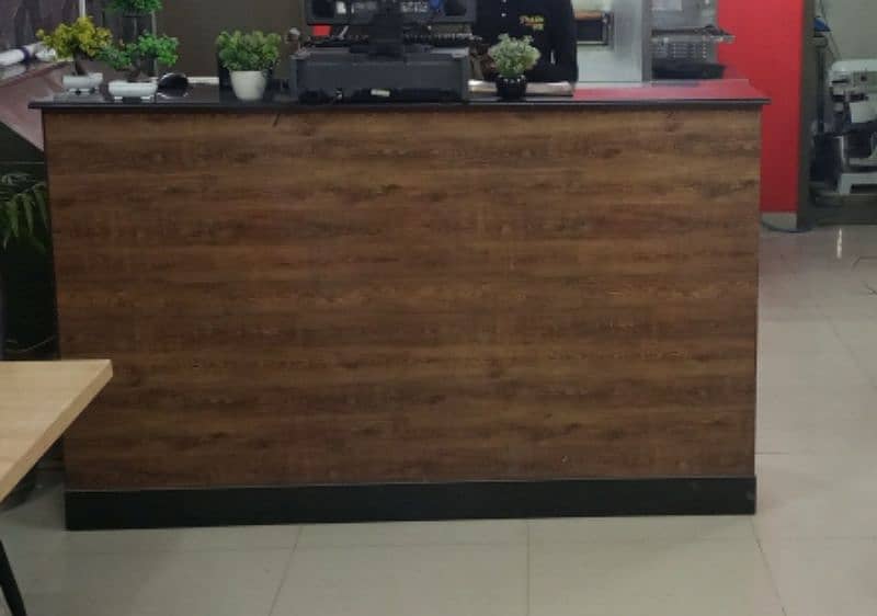 wooden cash counter for restaurant, office ,cafe condition  10/9.8 0