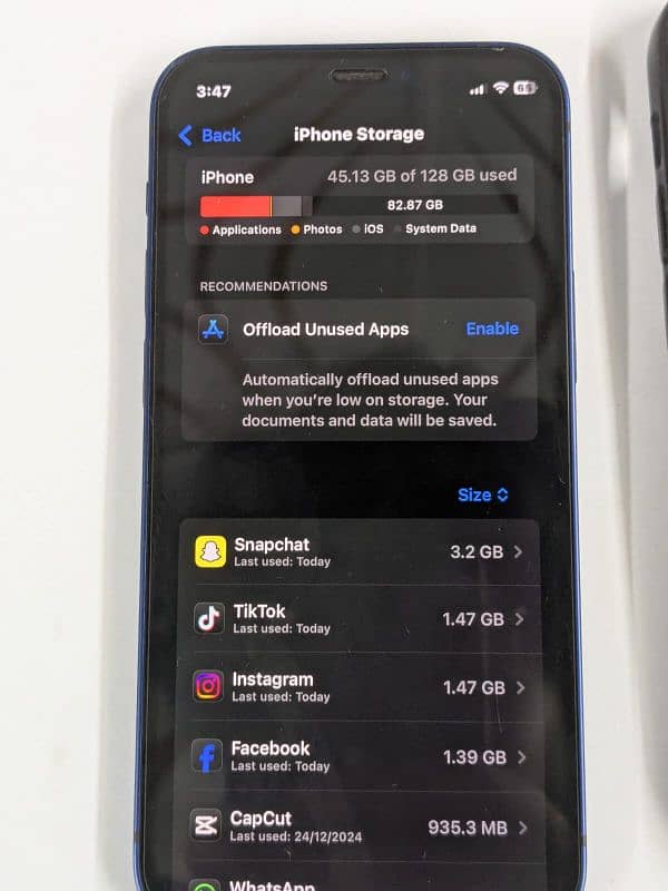 iphone 12 mini Waterpack 128GB non pta factory unlock 9