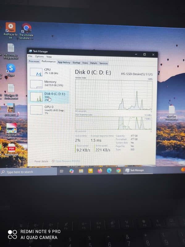 Lenovo i5 8th Gen 16 Ram 512 ssd Condition 10/09 3