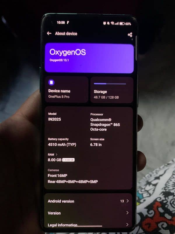 oneplus 8 pro 8/128 3