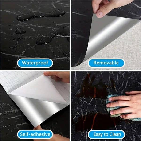 marble sticker sheet for kitchen and home decoration 5