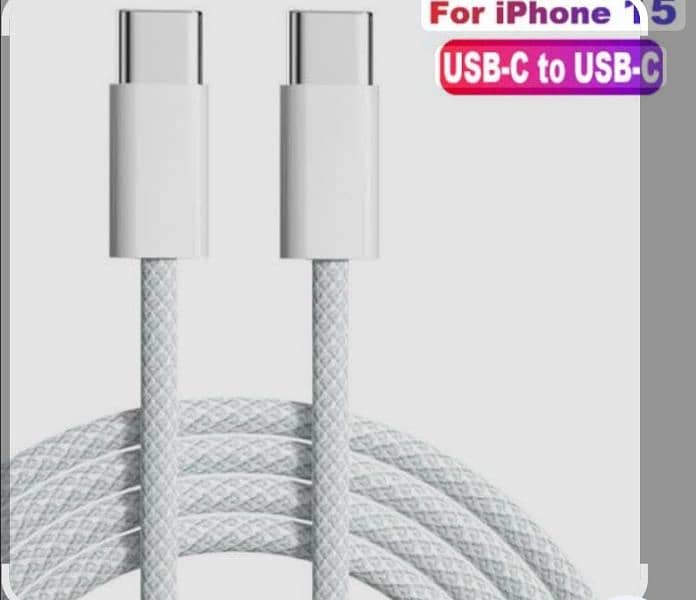 IPhone 15 pro max original cable with adopter 0