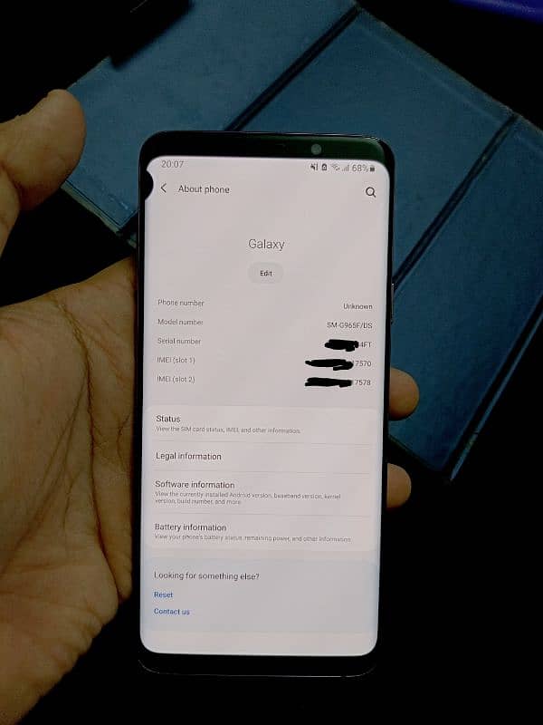 S9 plus (official PTA) 6/128 with box 7