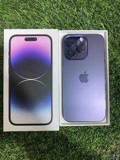 Iphone 14Pro 256gb PTA APPROVED PHYSICAL + E Sim WITH BOX