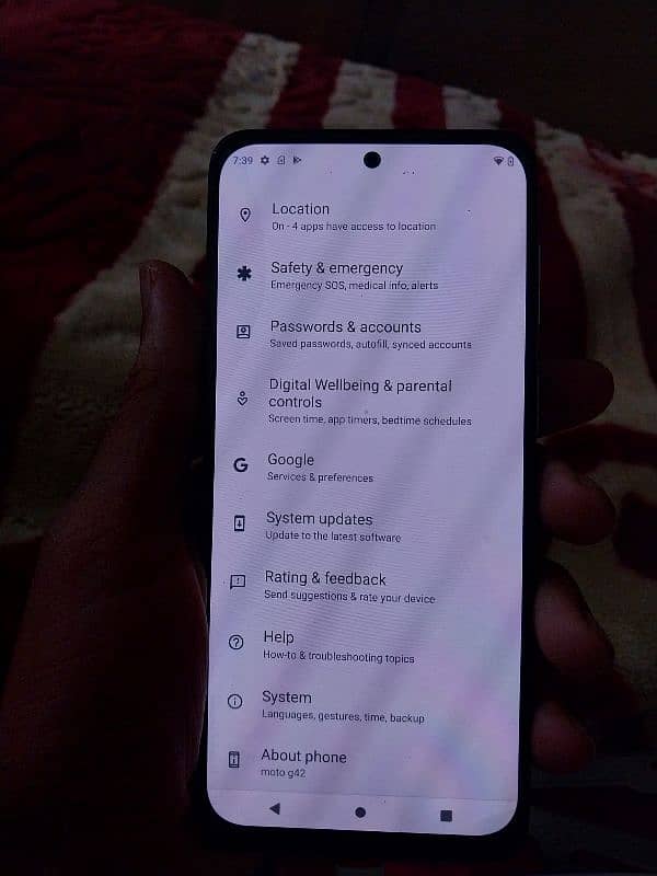 Motorola G42 latest 4