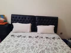 Upholstered Leather King bed